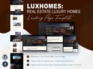 Luxhomes- Landing Page Template for Real Estate Luxury Homes