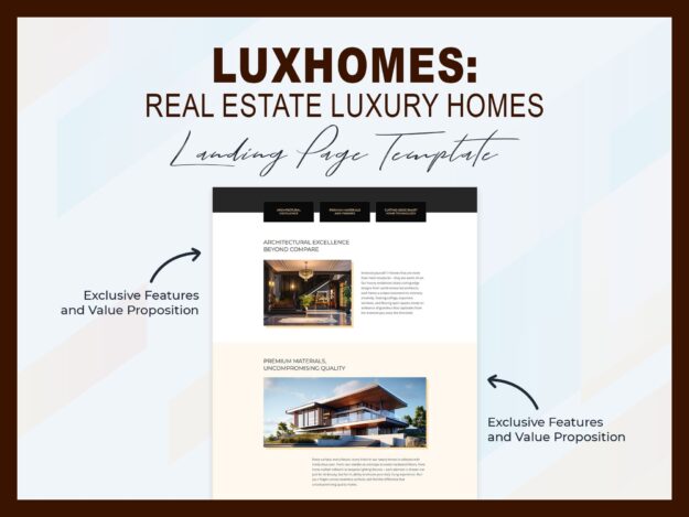 Luxhomes- Landing Page Template for Real Estate Luxury Homes
