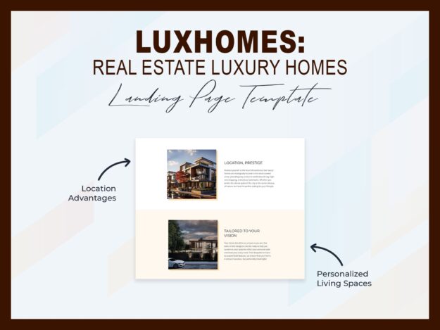 Luxhomes- Landing Page Template for Real Estate Luxury Homes