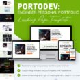 Landing Page Template for Engineer Personal Portfolio