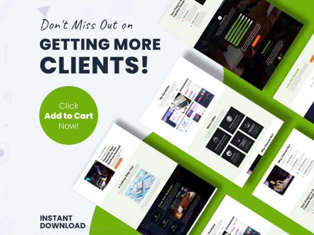 Landing Page Template for Engineer Personal Portfolio