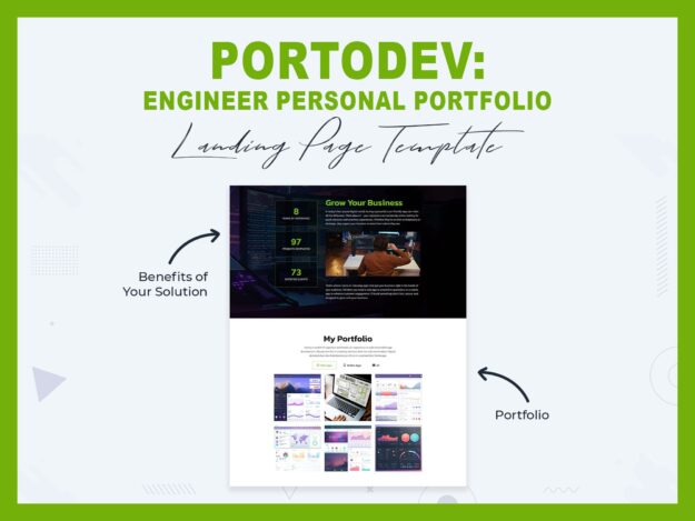 Landing Page Template for Engineer Personal Portfolio