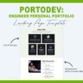 Landing Page Template for Engineer Personal Portfolio