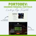 Landing Page Template for Engineer Personal Portfolio
