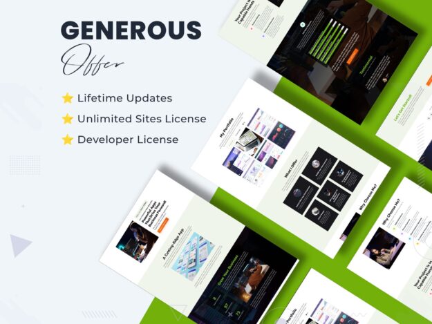 Landing Page Template for Engineer Personal Portfolio