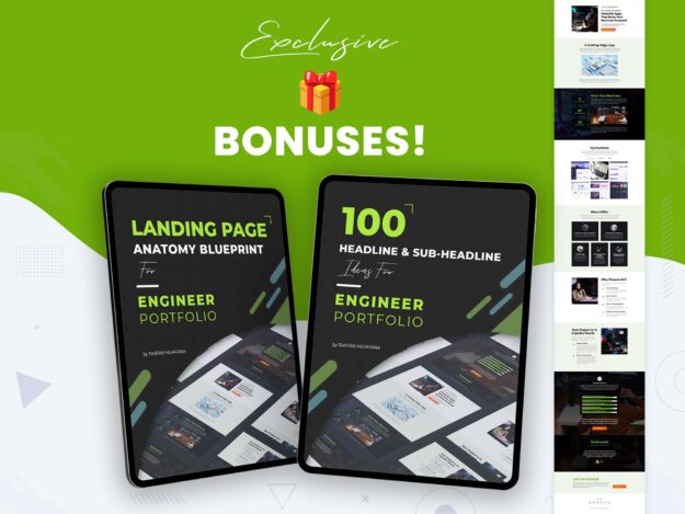 Landing Page Template for Engineer Personal Portfolio