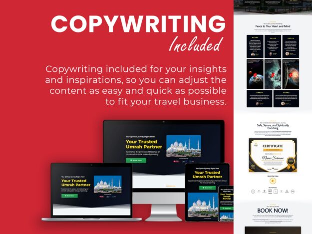 Umrah Travel Agency Landing Page Template