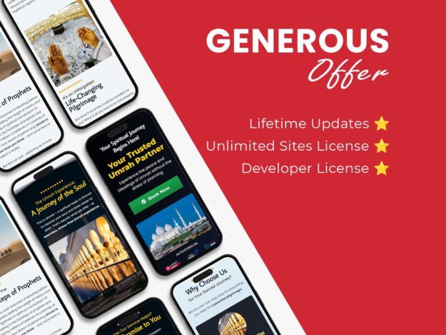 Umrah Travel Agency Landing Page Template