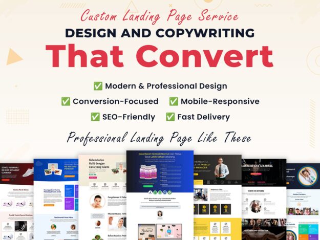 Custom Landing Page Design and Copywriting Service
