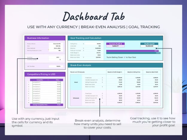 Product Pricing Spreadsheet Formula Calculator Google Sheets & Excel Product Pricing Spreadsheet Formula Calculator Google Sheets & Excel