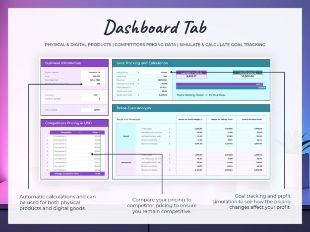 Product Pricing Spreadsheet Formula Calculator Google Sheets & Excel Product Pricing Spreadsheet Formula Calculator Google Sheets & Excel