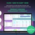 Product Pricing Spreadsheet Formula Calculator Google Sheets & Excel Product Pricing Spreadsheet Formula Calculator Google Sheets & Excel